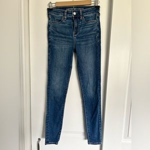 American Eagle - Next Level Stretch - High Rise Jegging - Size 4R - Classic Blue